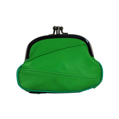 Leather Double Snap Change Purse