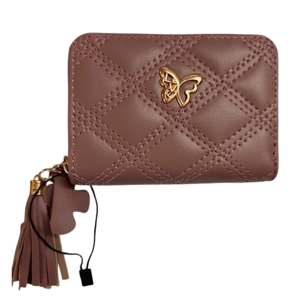 Pink Zippered Card Holder