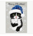 Merry Christmas Kitty Flag