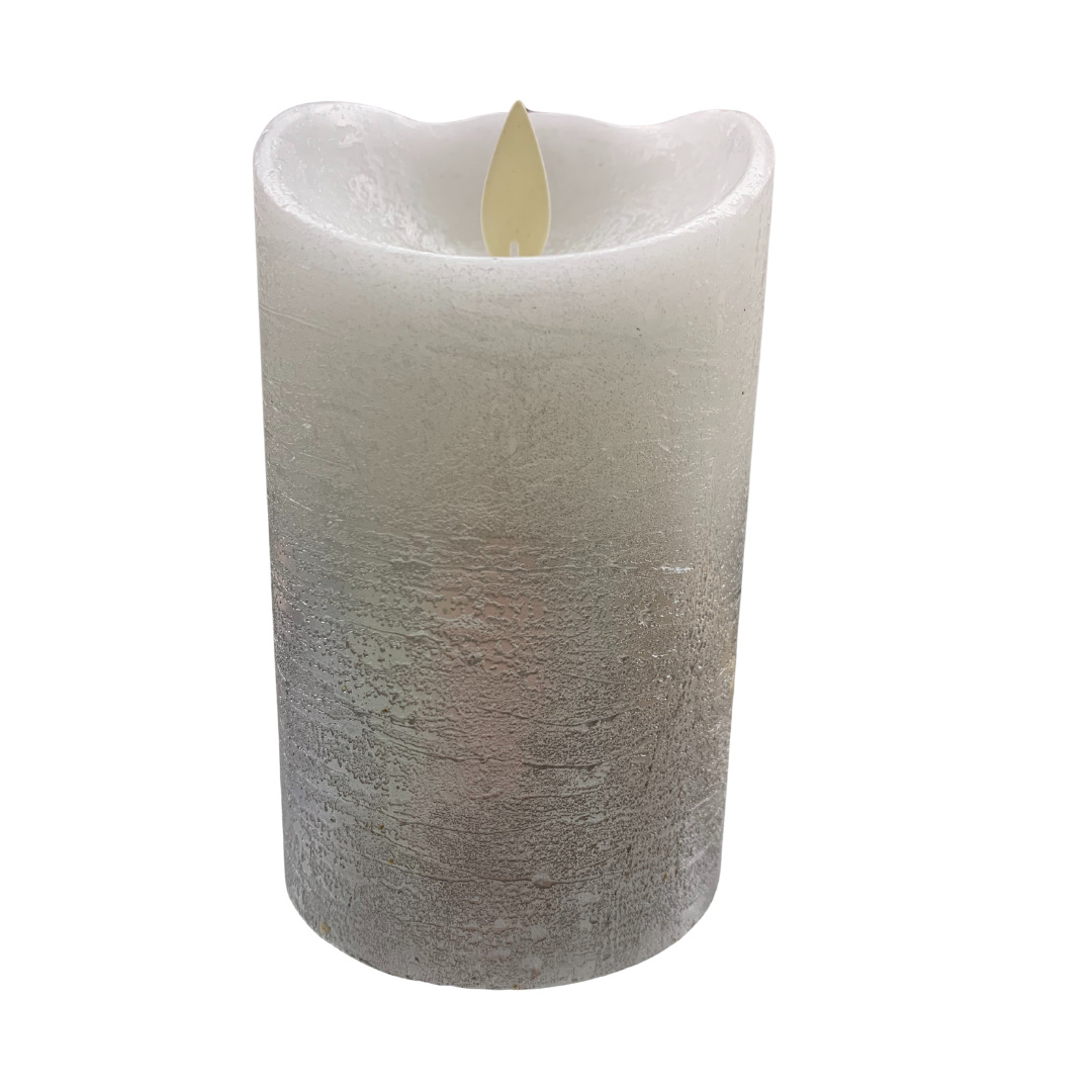 Flameless Candle Silver Ombre