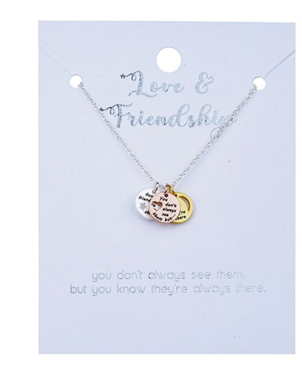 Good Friends Silver-tone Necklace
