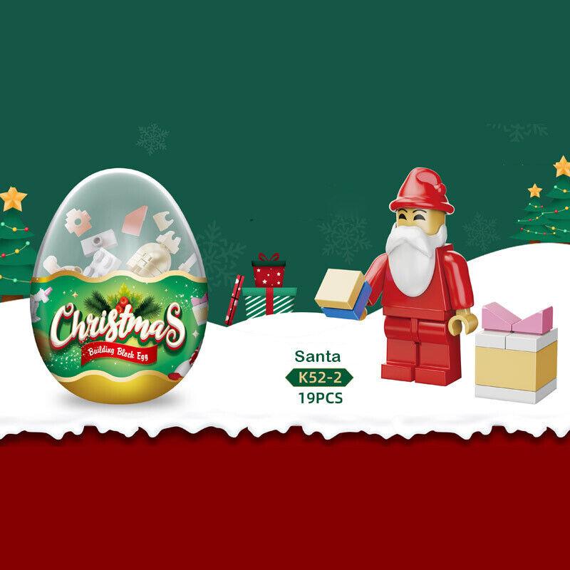 Christmas Building Blocks Egg – Santa, Tree & More