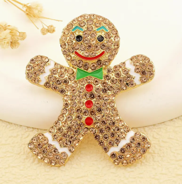 Gingerbread Man Brooch