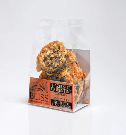 Hazelnut Florentines 145g – Gourmet Caramelized Cookies