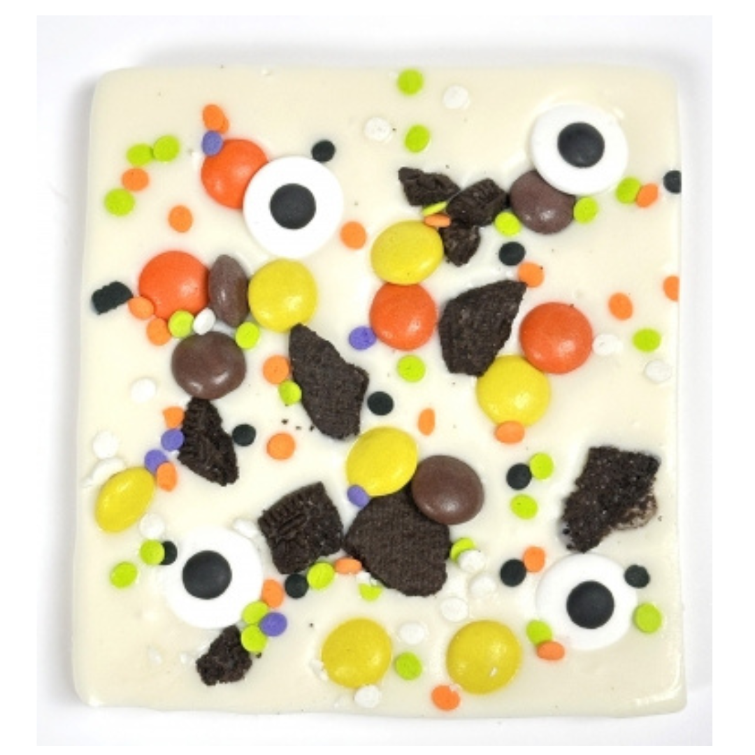 Monster Mash Bark Bar – White Chocolate with Oreo & Reese’s
