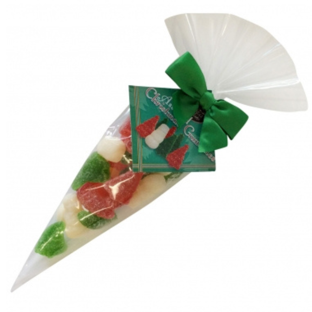 Festive Gummy Gift Cone Bag 140g – Albanese Gummies