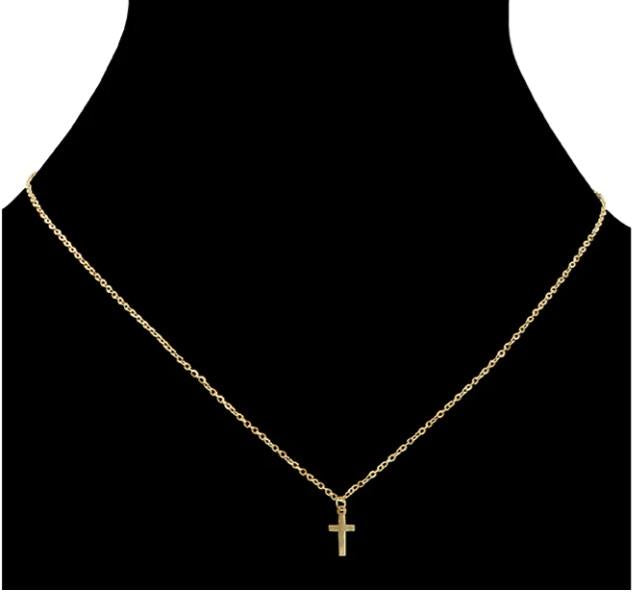14K Gold Plated Cross Necklace