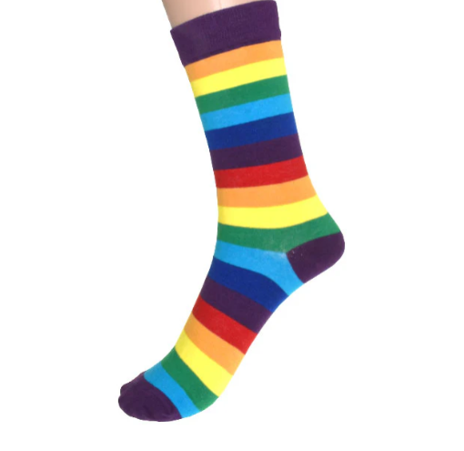 Ladies’ Rainbow Striped Socks