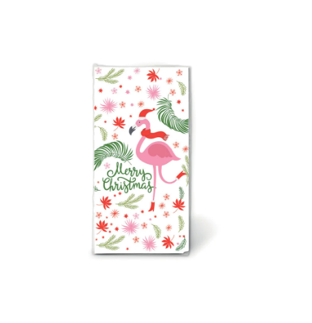 Designer Facial Tissues – Christmas Flamingo