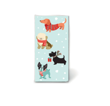 Designer Facial Tissues – Winter Dogs