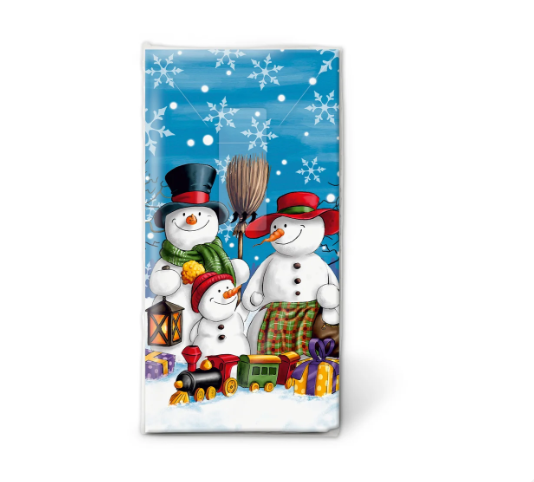 Pocket Designer Facial Tissues – Snowman Family