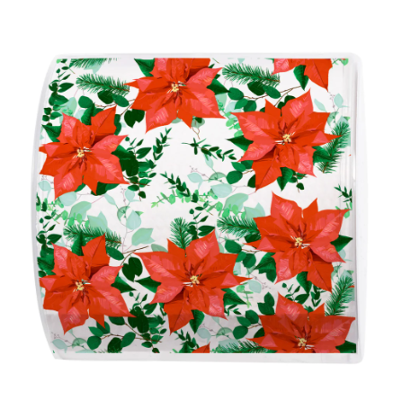 Designer Toilet Paper – Poinsettias, 3-Ply