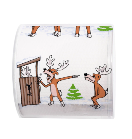 Designer Toilet Paper – Reindeer