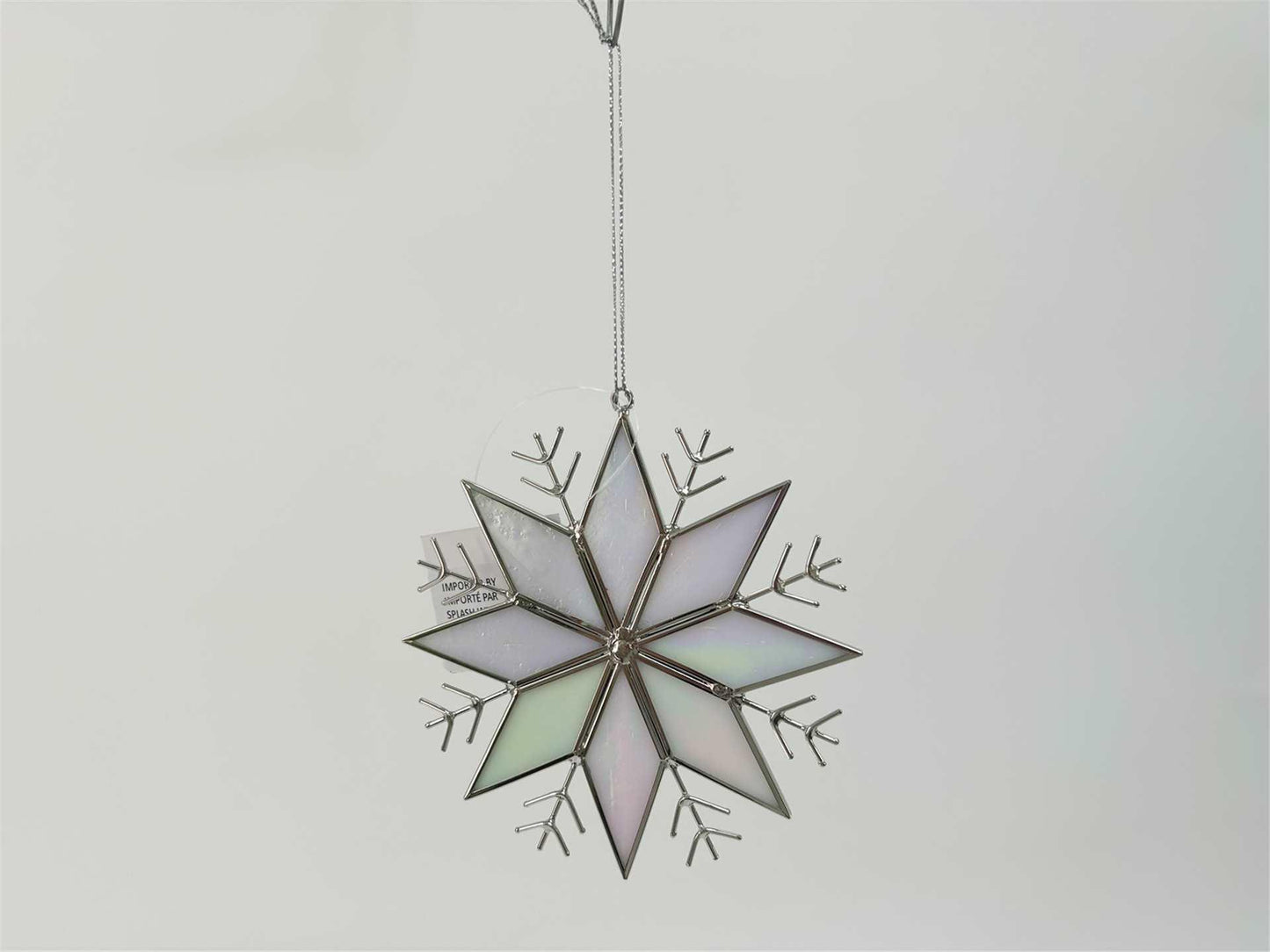 Stained Glass Snowflake Ornament