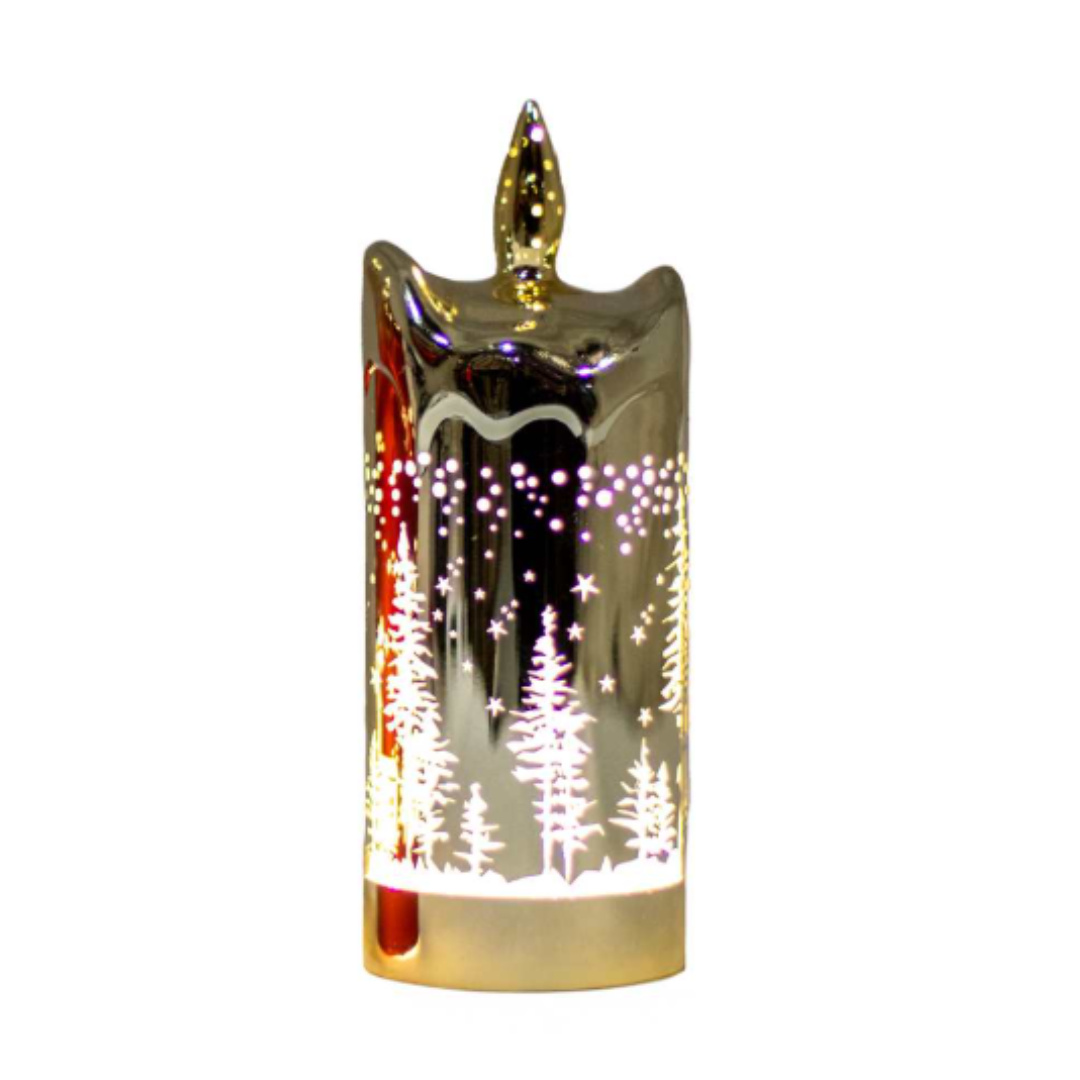 Gold Metallic LED Candle