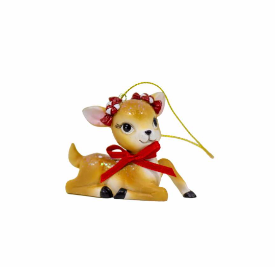 Sitting Reindeer Ornament