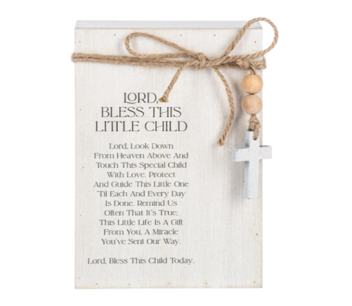 Baptism Decor with Poem