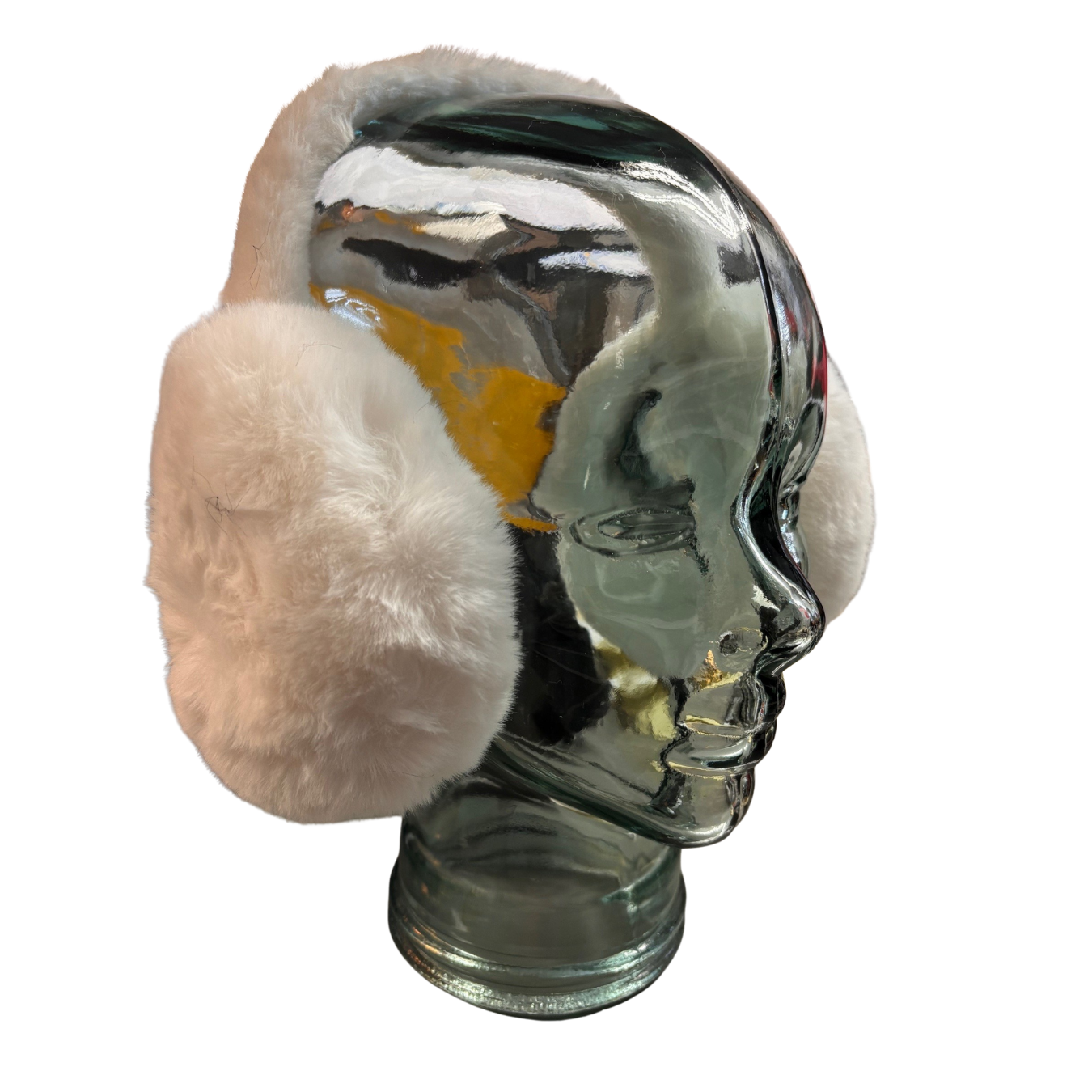 White Faux Fur Earmuffs – Cozy Winter Accessory