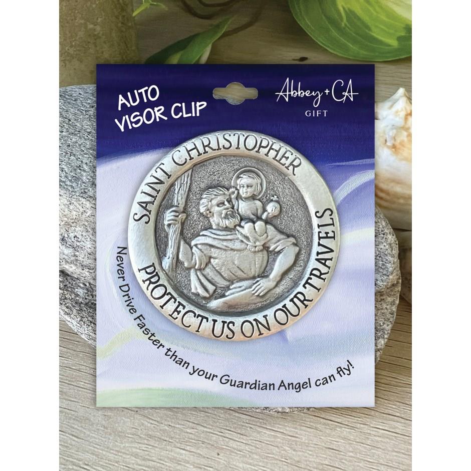 St. Christopher Auto Visor Clip