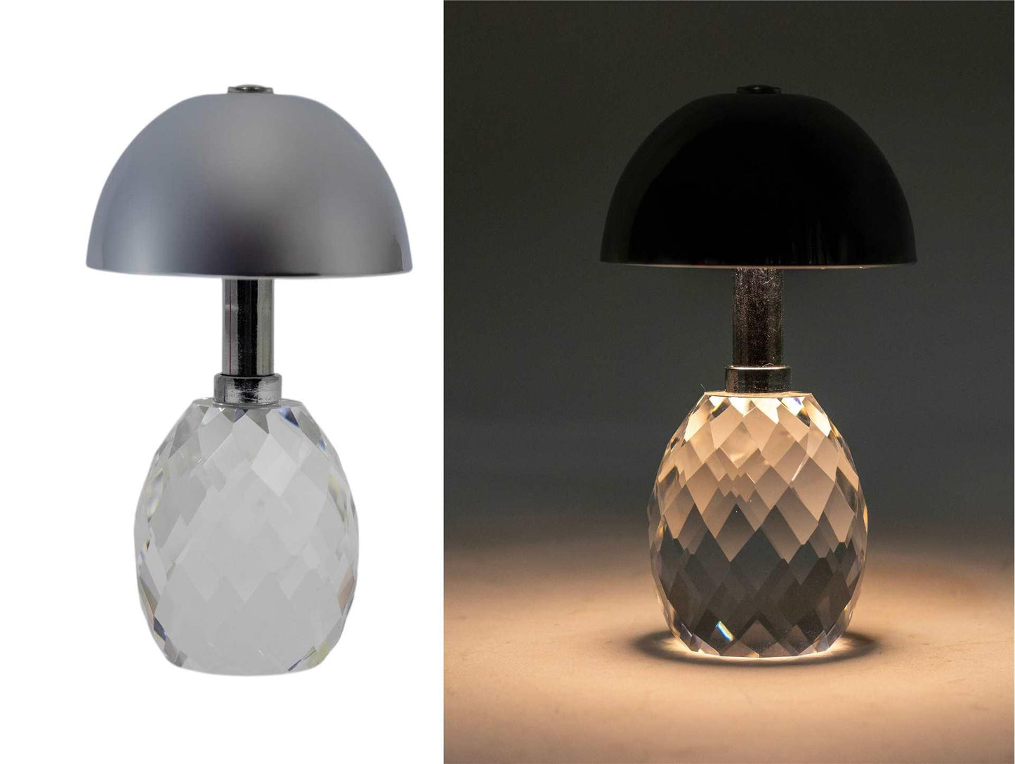 Clear Crystal Mini Lamp – Touch Control