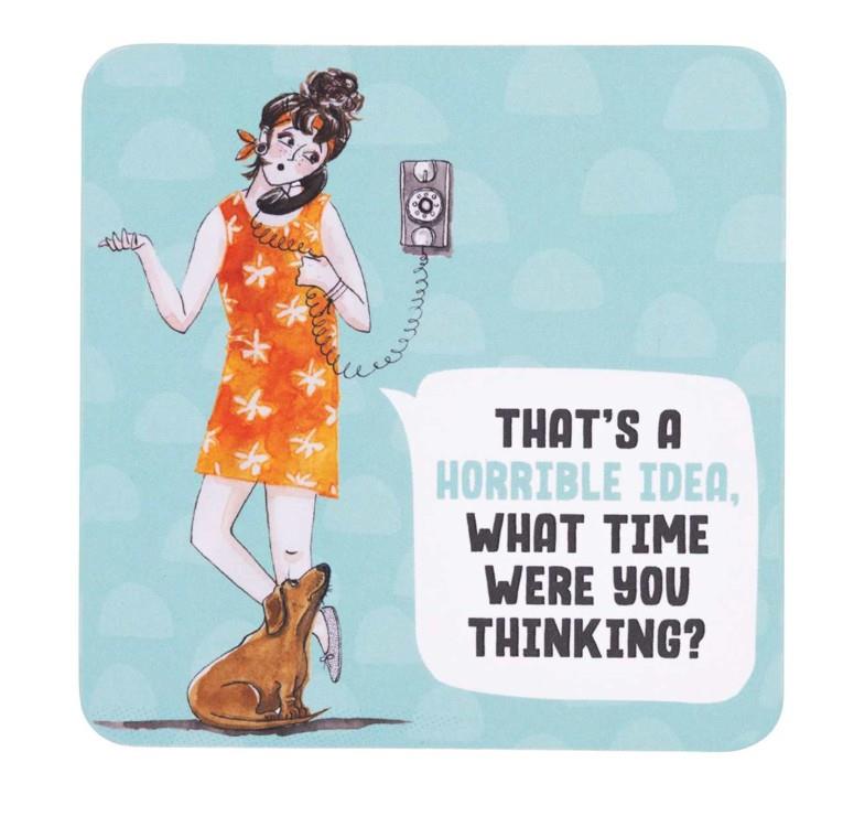 What Time - Decorative Cork Coaster