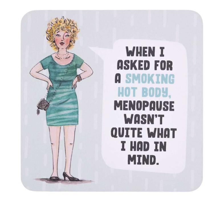 Menopause Decorative Cork Coaster