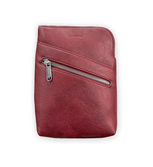 Red Vegan Leather Crossbody Bag with Tablet Pocket – Multi-Pocket Organizer