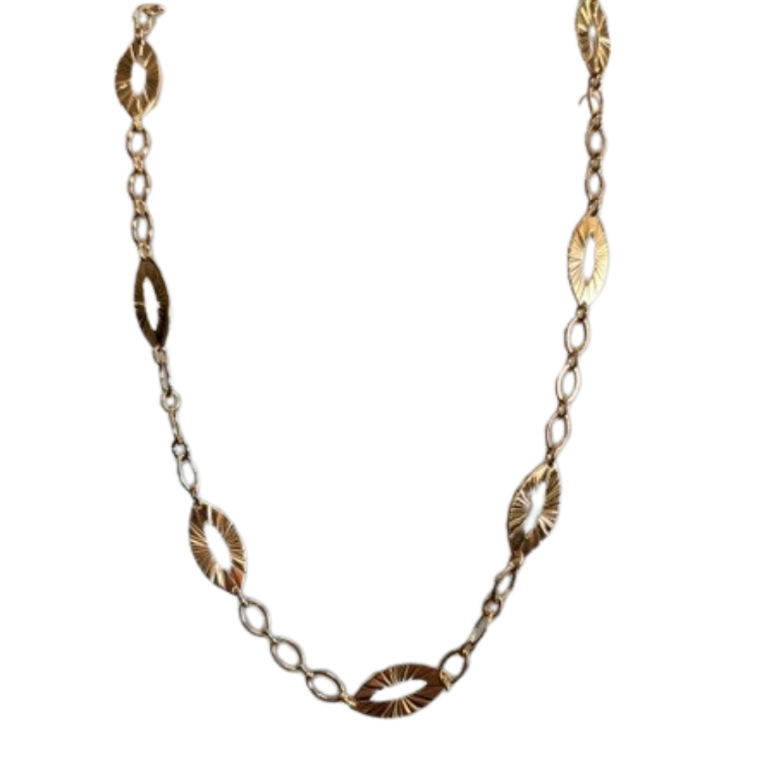 Gold-Tone Elegant Chain Necklace – 24" Long – Nickel-Free