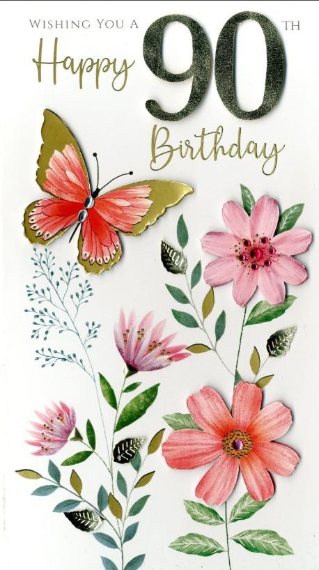 Happy 90th Birthday Greeting Card