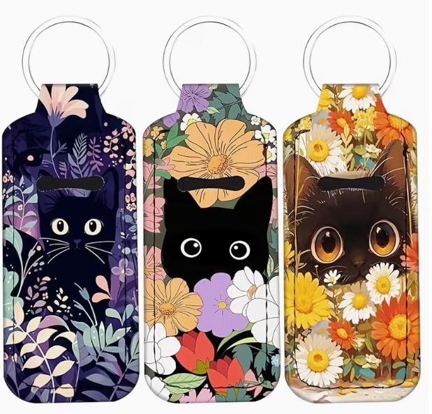Cat Print Foam Lip Balm Holder