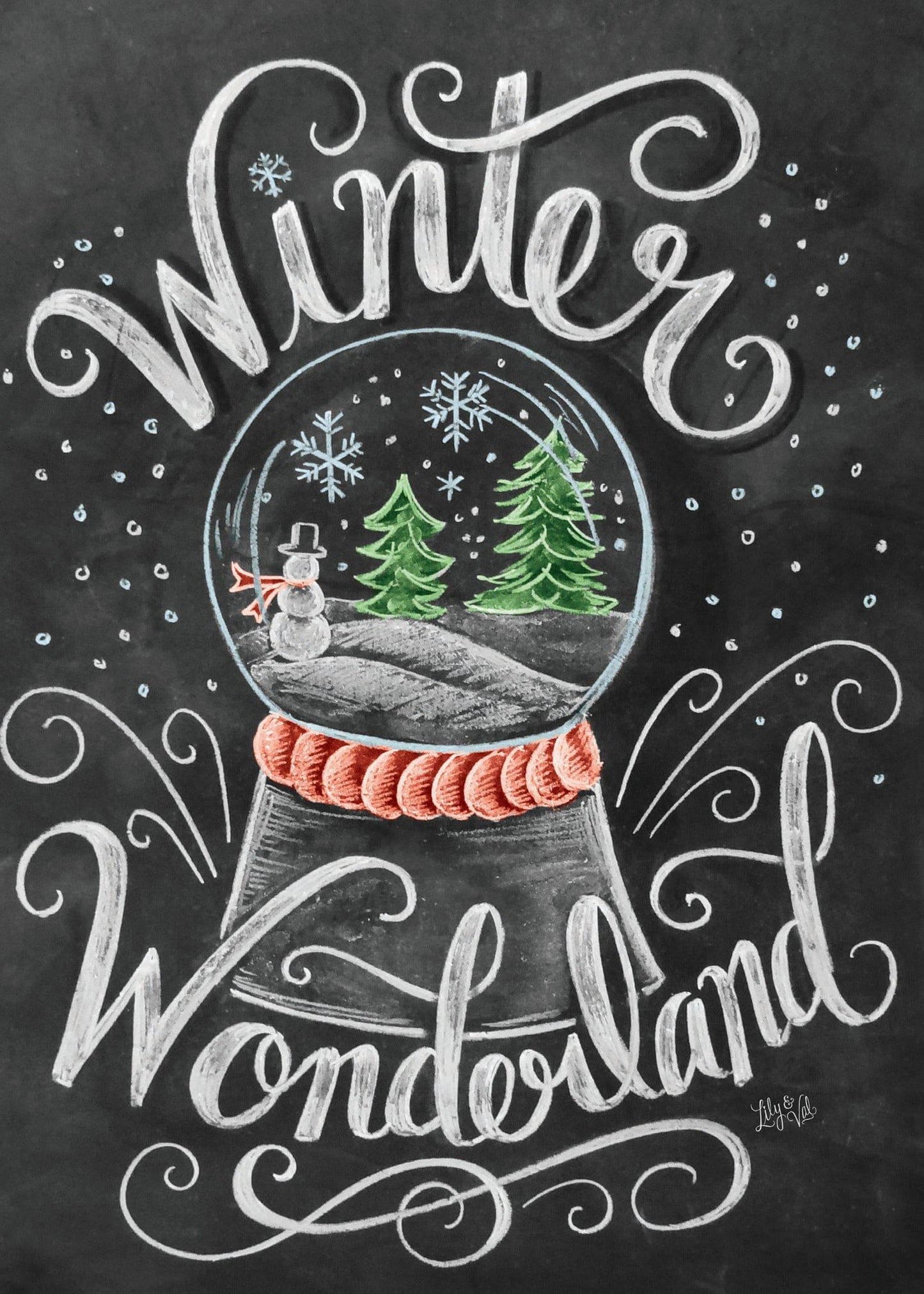 Snow Globe Christmas Card