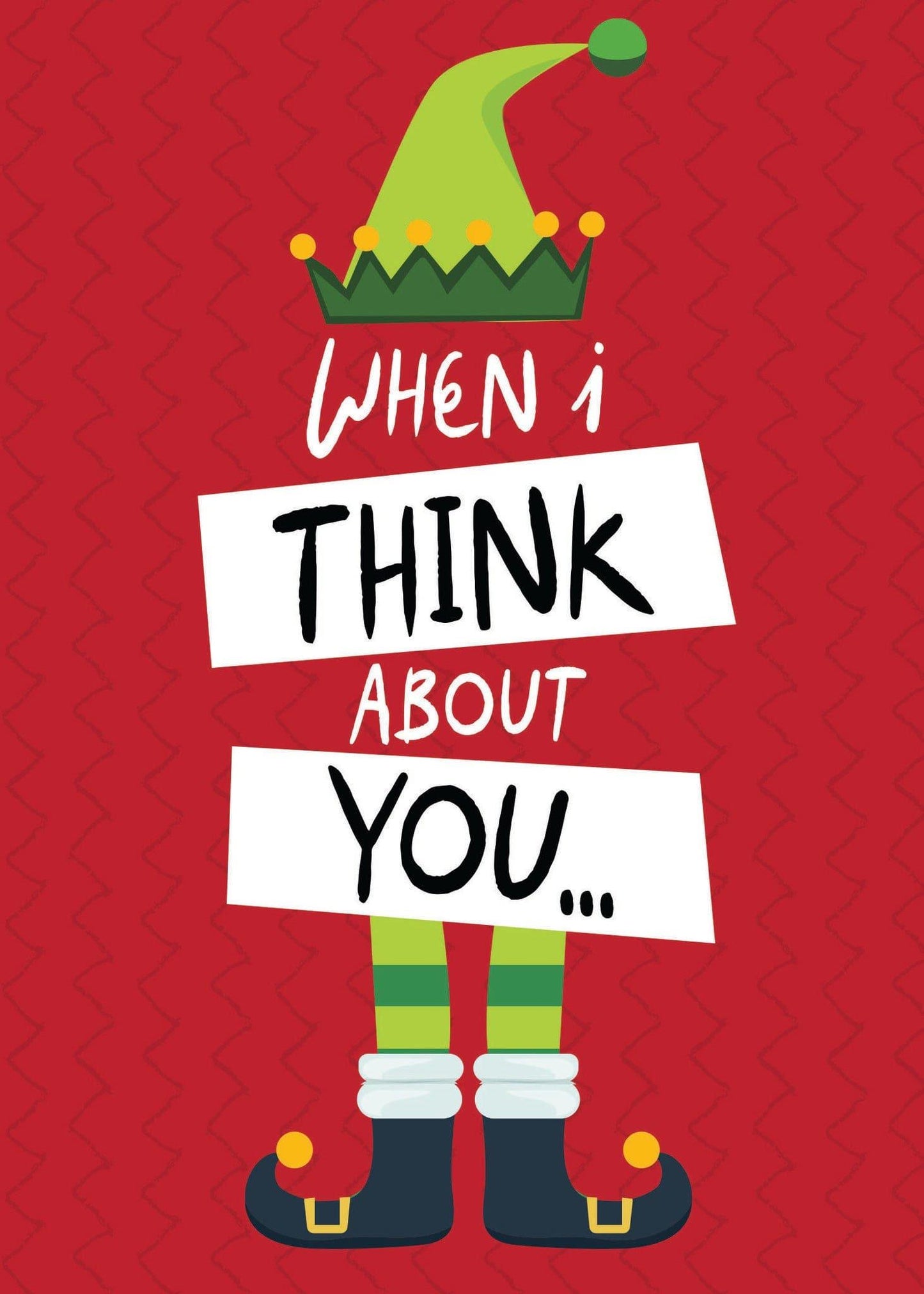 Funny Elf Christmas Card