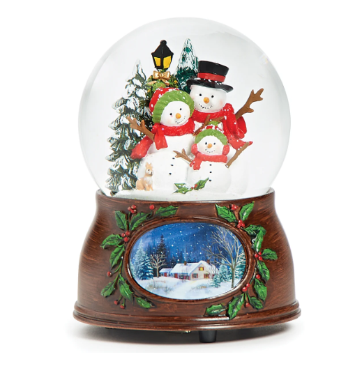 Snowman Family Glitterdome