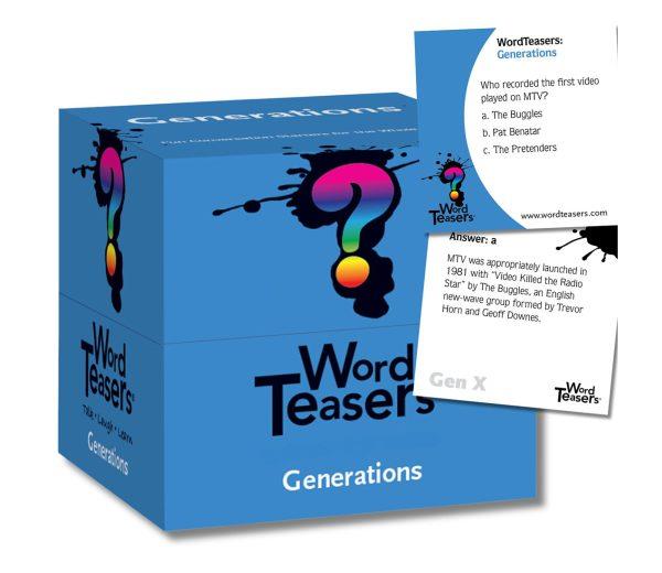 Word Teasers: Generations – 150 Trivia & Conversation Cards