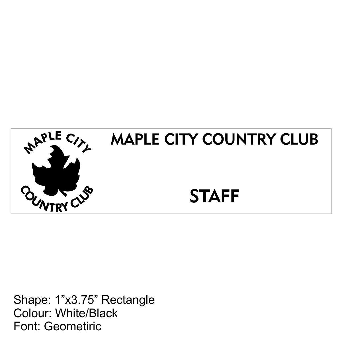 Nametag - Plastic Engraved Deluxe
