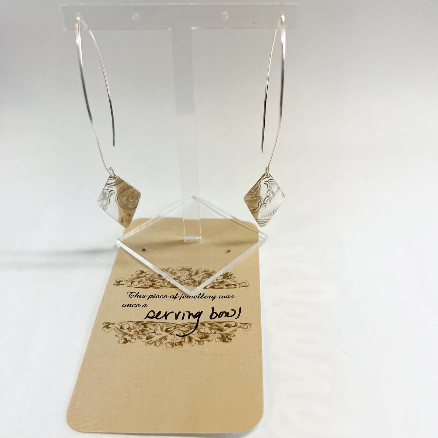 Silver Drop Earrings by L Carr, Rubies Inc., Chatham, Ontario