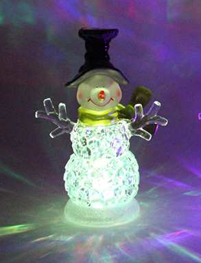 Colour-Changing LED Snowman