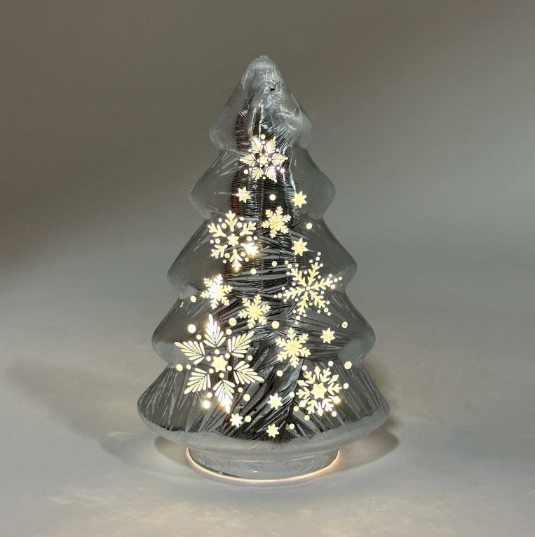 LED Silver Snowflake Tree