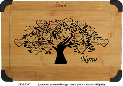 Bamboo Cutting Board - Custom Laser Engraved