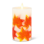 Real Lite Maple Leaf Candle