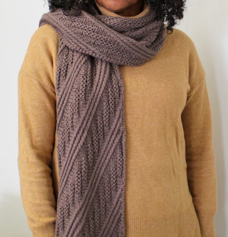 Mink Coloured Knit Scarf