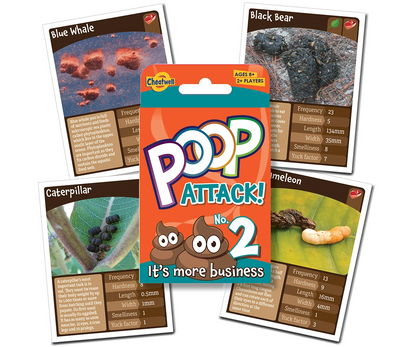 Poop Attack 2 Card Game – Educational Animal Poop Game – Ages 8+