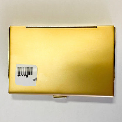 Gold Tone Card Case