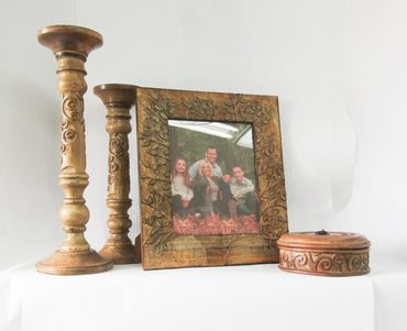 Carved Mango Wood Frame