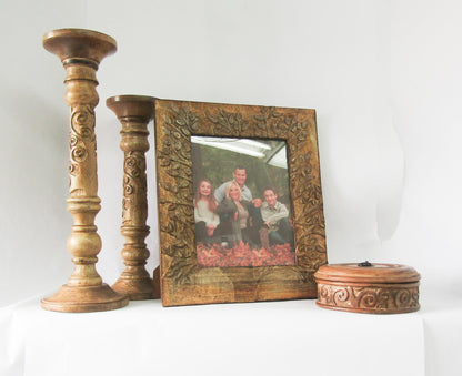 Carved Mango Wood Frame