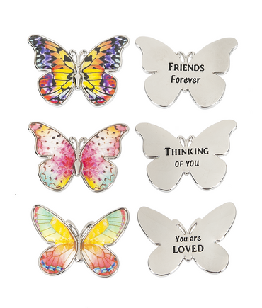 Enjoy the Journey Butterfly Pocket Charm