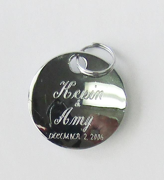 Engraved Round Tag