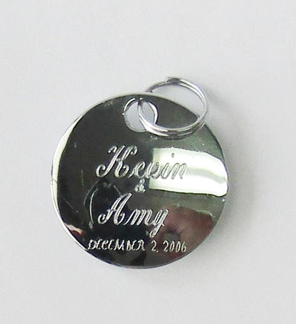 Engraved Round Tag