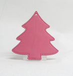 Leather Tree Ornament Including Personalization