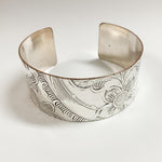 Silver Cuff Bracelet by L Carr Designs